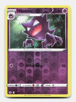 Haunter 056/198 Uncommon CRE Chilling Reign Pokemon Reverse Holo NM/M - Image 1