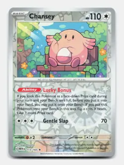 Chansey 113/165 Rare MEW 151 Pokemon Reverse Holo NM/M - Image 1