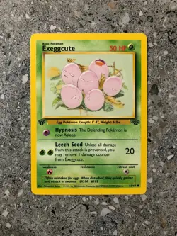Pokemon TCG Cards 1st Edition Exeggcute 52/64 Jungle LP - Image 1