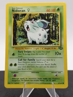 Nidoran F 57/64 Common Jungle Pokemon Unlimited Lightly Played - Image 1