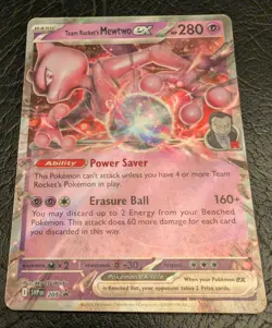 Team Rocket's Mewtwo ex 205 Sv: Scarlet & Violet Promo Cards Holo - Image 3