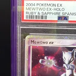 2004 POKEMON SPANISH EX RUBY & SAPPHIRE #101 MEWTWO EX-HOLO PSA 8 Low Pop 36 - Image 2