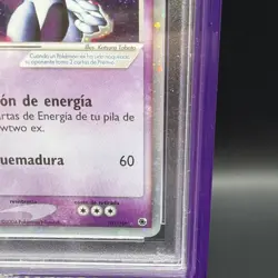 2004 POKEMON SPANISH EX RUBY & SAPPHIRE #101 MEWTWO EX-HOLO PSA 8 Low Pop 36 - Image 4