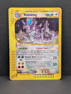 Nidoking Crystal 150/147 Aquapolis Holo Secret Rare Pokemon TCG Nintendo MP - Image 1