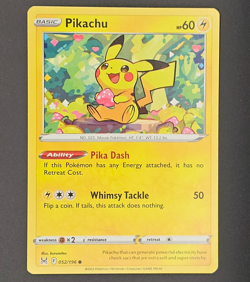 Pikachu 052/196 Common Lost Origin Pokemon Near Mint - Image 1
