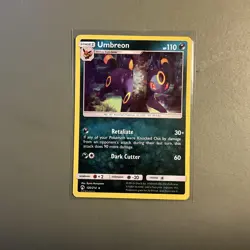 Pokemon Lost Thunder SWIRL 🌀Umbreon 120/214 Cosmos Holo - Image 2
