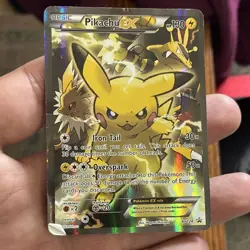 Pokemon Pikachu EX XY124 XY Full Art Holo Promo 130 HP Pokemon TCG Age 6+ - Image 3