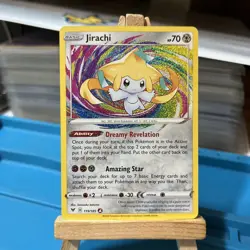Pokemon Jirachi Amazing Rare SWSH04: Vivid Voltage 119/185 Mint - Image 1