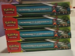 LOF OF 4 Pokemon Incineroar Ex & Torterra Ex Special Collection Box Sealed - Image 3