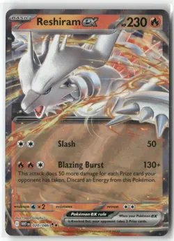 Reshiram ex 020/086 Holo Double Rare White Flare Pokemon Near Mint - Image 1