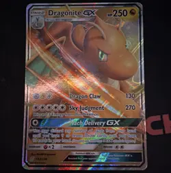 Pokemon TCG Dragonite GX 152/236 SM-Unified Minds Full Art Holo - Image 1