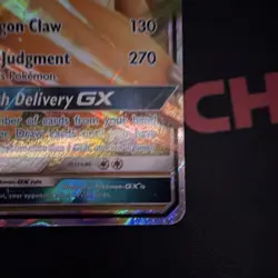 Pokemon TCG Dragonite GX 152/236 SM-Unified Minds Full Art Holo - Image 4