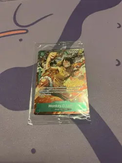 Monkey.D.Luffy P-135 Winner Stamp OP16 Pre-Release Event Promo Card Sealed - Image 1