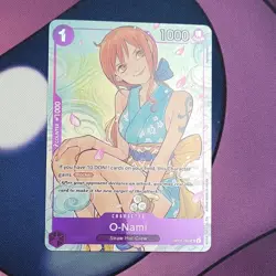 O-Nami OP05-062 OP-05 Secret Rare Alt Art Holo EN Bandai One Piece CCG - Image 1