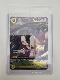 One Piece Card Game Boa Hancock Pre-Release Event Winner P-115 Near Mint Sealed - Image 1