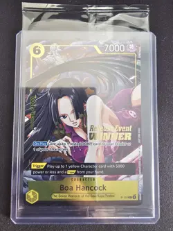 One Piece Card Game Boa Hancock Pre-Release Event Winner P-115 Near Mint Sealed - Image 3