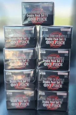 9x Lot One Piece Double Pack Set Vol. 11 The Time of Battle DP-11 OP-16 Box NEW - Image 1