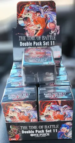 9x Lot One Piece Double Pack Set Vol. 11 The Time of Battle DP-11 OP-16 Box NEW - Image 2