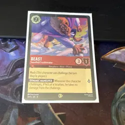 ✨ PROMO Disney Lorcana Winterspell Card Beast Snowfield Troublemaker 31/P3 - Image 1