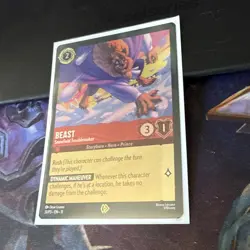 ✨ PROMO Disney Lorcana Winterspell Card Beast Snowfield Troublemaker 31/P3 - Image 3