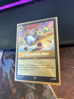 ✨Disney Lorcana - Rescue Rangers Away! 10/P2 FOIL League Promo Azurite Sea NM - Image 3