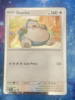 Snorlax SVP122 Black Star Promo Scarlet & Violet Holo Pokemon Card - Image 1