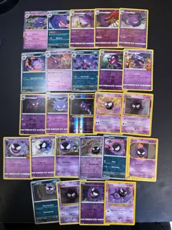 Pokemon Gengar Haunter Gastly Card - 25 Cards Holo Lot Rare Vintage Collection - Image 1