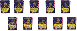Dragon Shield 10 Packs Matte Mini Japanese 60Ct Card Sleeve Display Case, Purple - Image 1