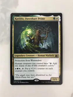 Katilda Dawnhart Prime MTG Magic the Gathering Card NM Mint Midnight Hunt MID - Image 1