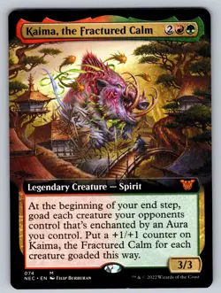 MTG Kaima, the Fractured Calm M Commander: Kamigawa: Neon Dynasty 3 NM - Image 1