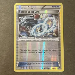 Steelix Spirit Link 106/114 XY-Steam Siege Reverse Holo Pokemon TCG NM - Image 1