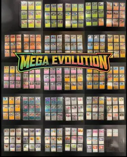 Pokemon Mega Evolution 100% Complete Base Master Set, 262 Cards, C/UC/Holo/RH/EX - Image 1