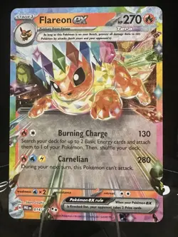 Pokemon TCG EX Holo Card Lot (2) – PRE EN – Eevee, Flareon – Tera – English - Image 3