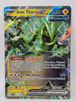 Pokemon TCG Iron Thorns EX 077/167 Twilight Masquerade Double Rare NM Card - Image 1