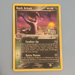 Nintendo Pokemon TCG Dark Arbok 29/109 Holo Rare Team Rocket Returns 90 HP 2004 - Image 1