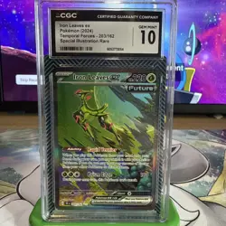 CGC 10 Iron Leaves EX 203/162 Temporal Forces Illustration Rare Pokemon Card - Image 1