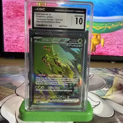 CGC 10 Iron Leaves EX 203/162 Temporal Forces Illustration Rare Pokemon Card - Image 2