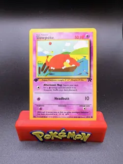 Pokemon Team Rocket: Slowpoke 67/82 1st Edition Common PACK FRESH M-NM - Image 1
