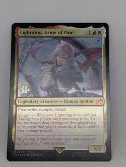 Lightning, Army of One FFXIII Final Fantasy 13 PreRelease STAMPED FOIL MTG Magic - Image 3