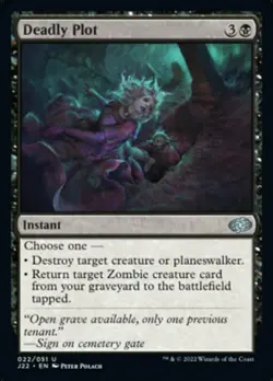 Deadly Plot, Jumpstart 2022, Near Mint x 1 MTG - Image 1
