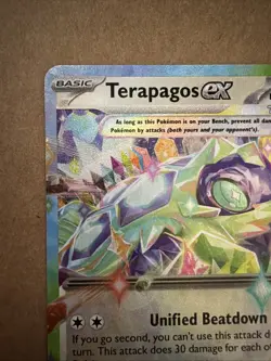 Pokemon TCG Stellar Crown Holo Double Rare Terapagos EX 128/142 Sv07 - Image 2