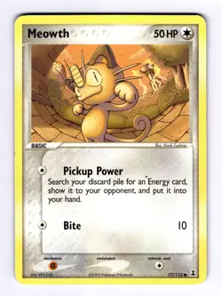 Meowth Delta Species #77 (2005) Common LP Pokemon - Image 1