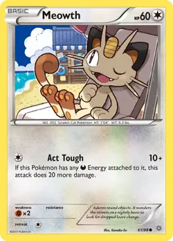 Meowth [AOR - 61/98] XY - Ancient Origins - NM - Image 1