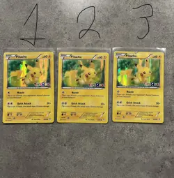 Pikachu 26/83 Holo Promo Toys R Us Lot of 3 Pokemon TCG Generations 2016 - Image 1