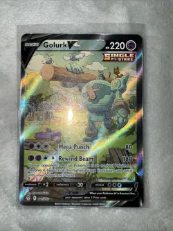 Pokemon TCG Golurk V Sword & Shield: Evolving Skies 182/203 Ultra Rare - Image 1