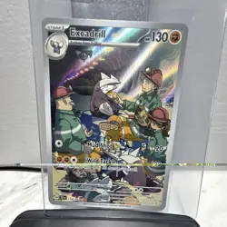Pokemon Excadrill 174/162 Temporal Forces Illustration Rare Holo Full Art 130 HP - Image 1