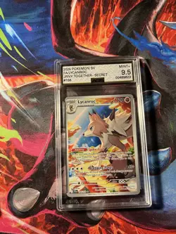 Pokemon TCG Lycanroc Illustration Rare 166/159 Grade 9.5 AGS - Image 1