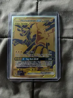 Pokemon TCG Pikachu & Zekrom GX Promo Holo SM SM248 TAG TEAM Basic 240 HP Eng - Image 1