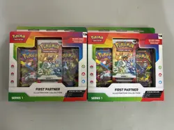 Lot Of 2 Boxes of Pokemon First Partner Illustration Collection Series 1 - Image 1