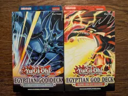 YUGIOH Egyptian God Deck Slifer + Obelisk Sealed Set 1st Edition - Image 1